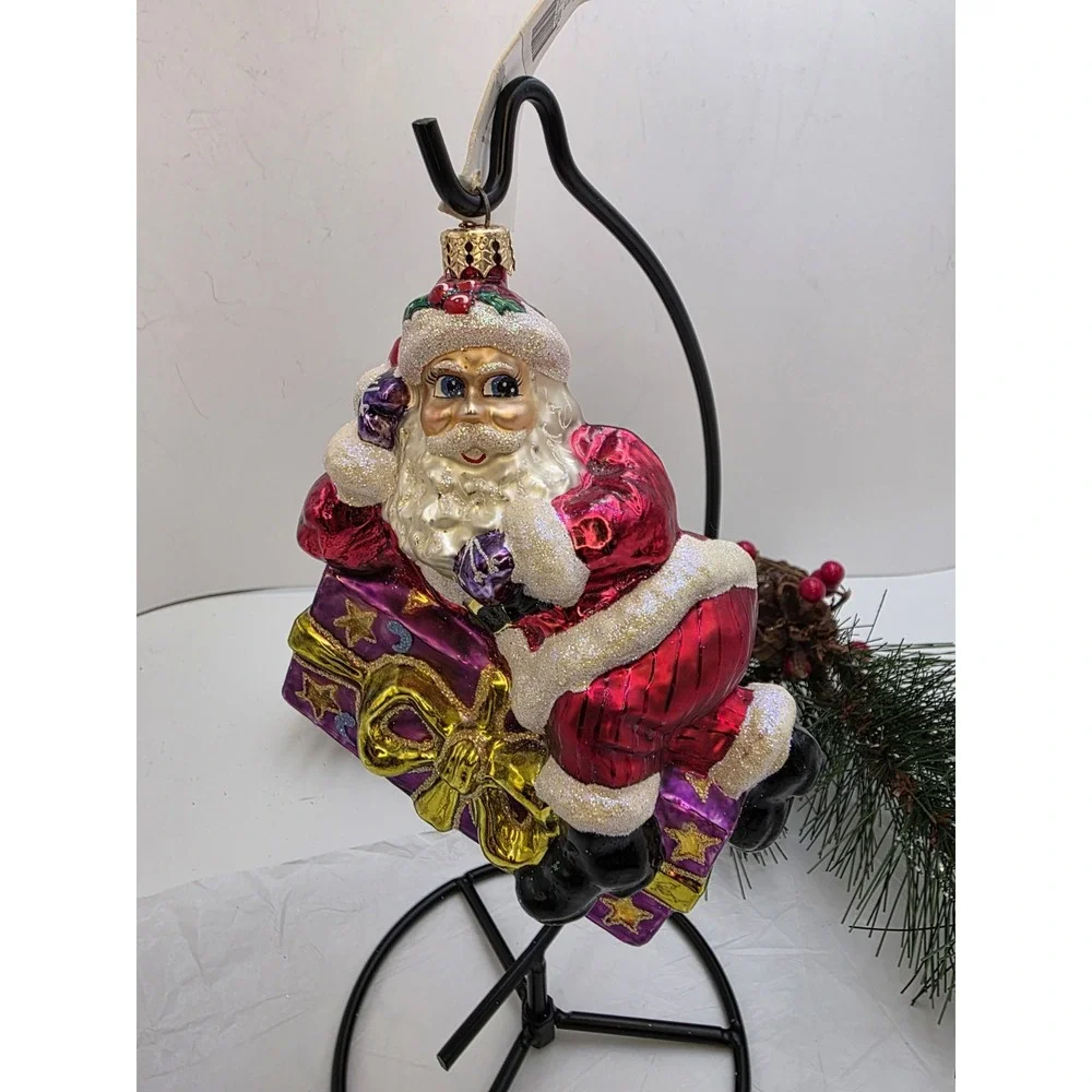 Christopher Radko Presently Resting Santa Ornament 2001 Poland 01-0437-0 4.5